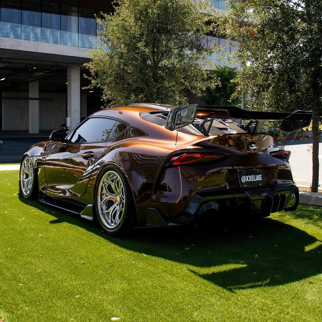 Glossy Metallic Mocha Brown Vinyl Wrap - Image 2