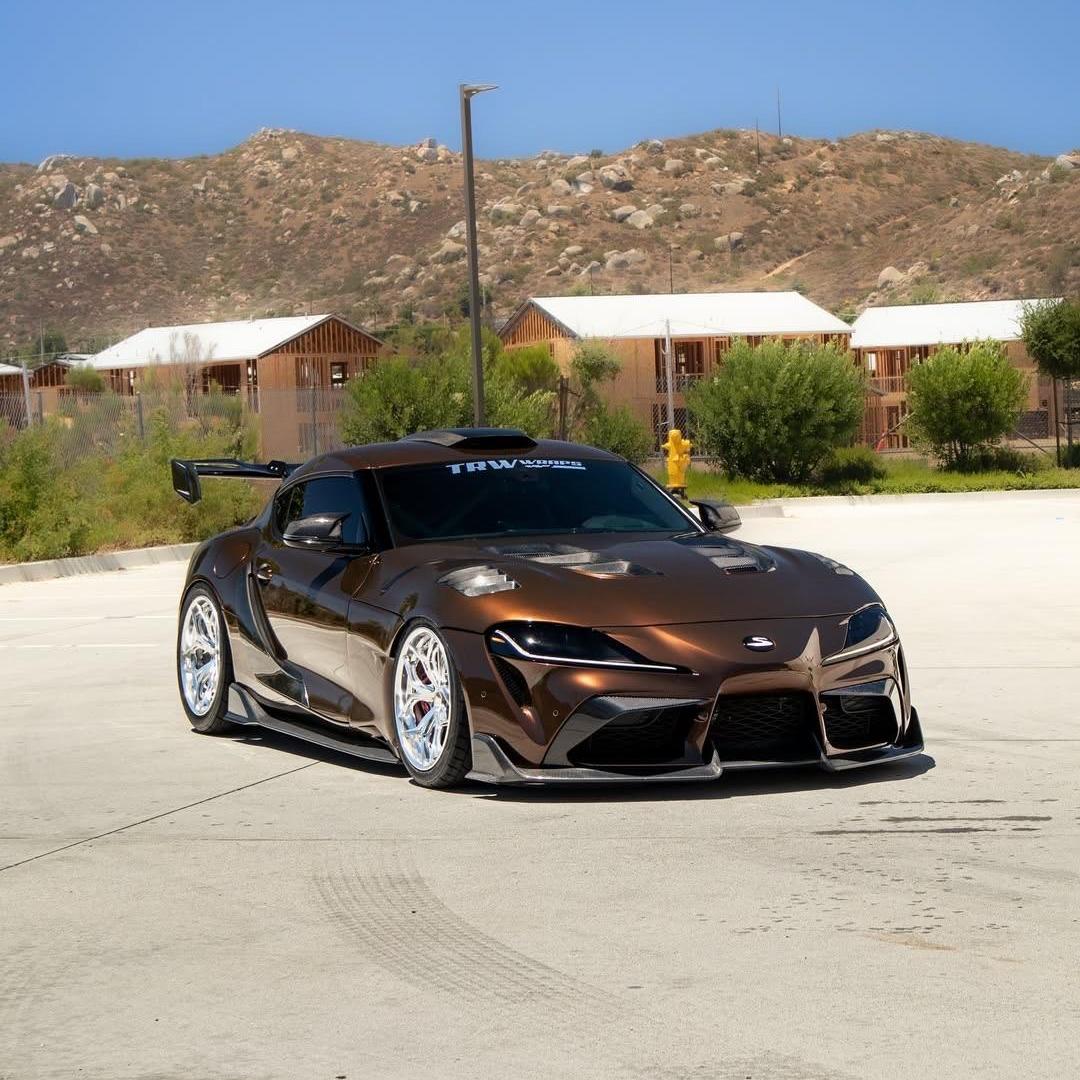 Glossy Metallic Mocha Brown Vinyl Wrap - Image 4