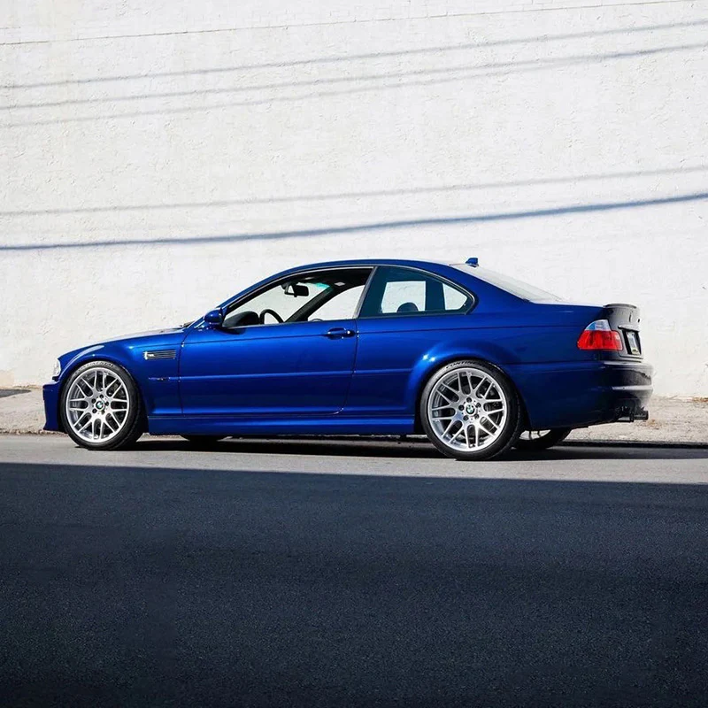Glossy Metallic Pearl Blue Vinyl Wrap - Image 4