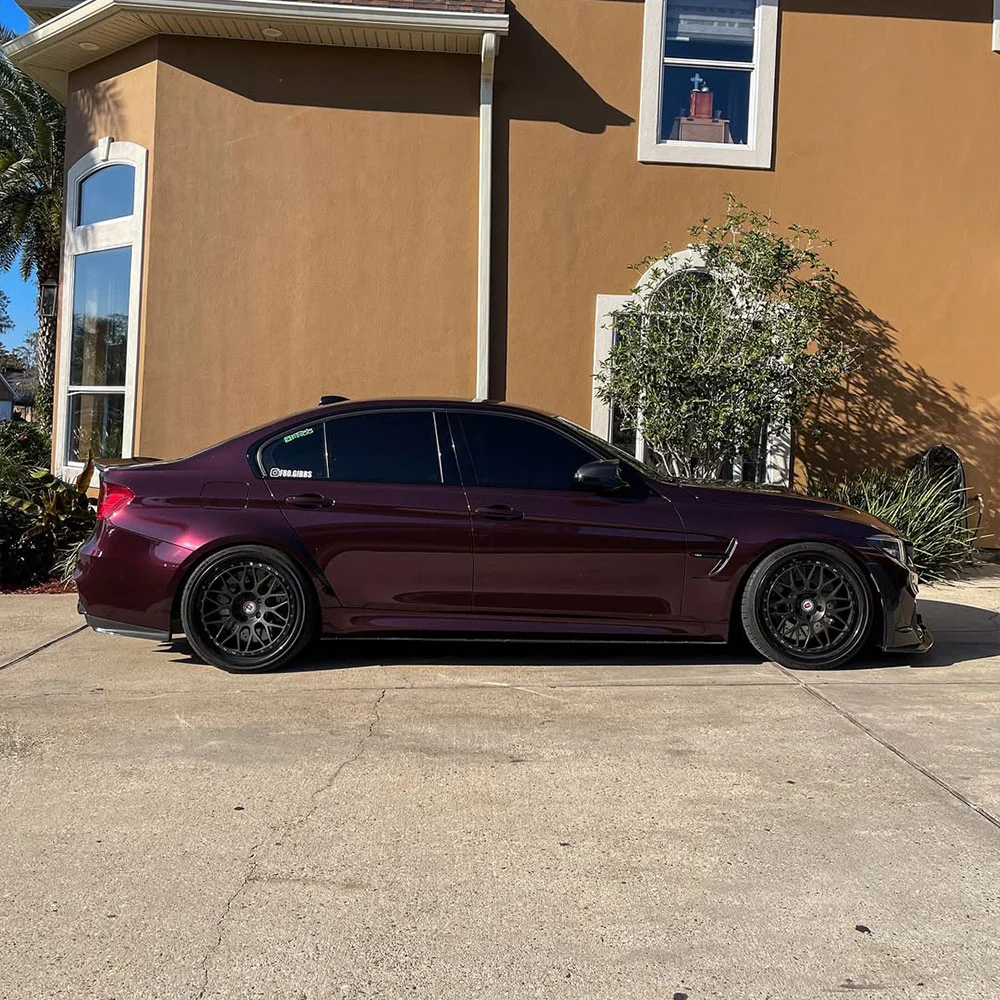 Glossy Metallic Plum Purple Vinyl Wrap - Image 11