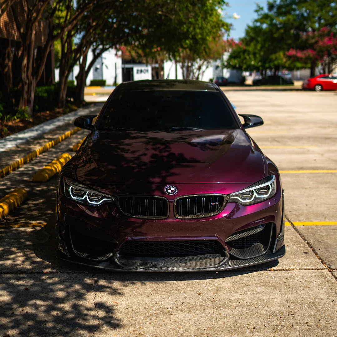 Glossy Metallic Plum Purple Vinyl Wrap - Image 2