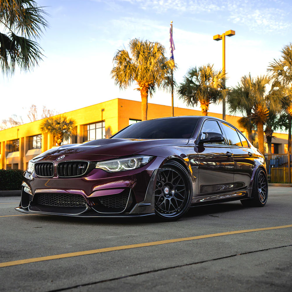 Glossy Metallic Plum Purple Vinyl Wrap - Image 4