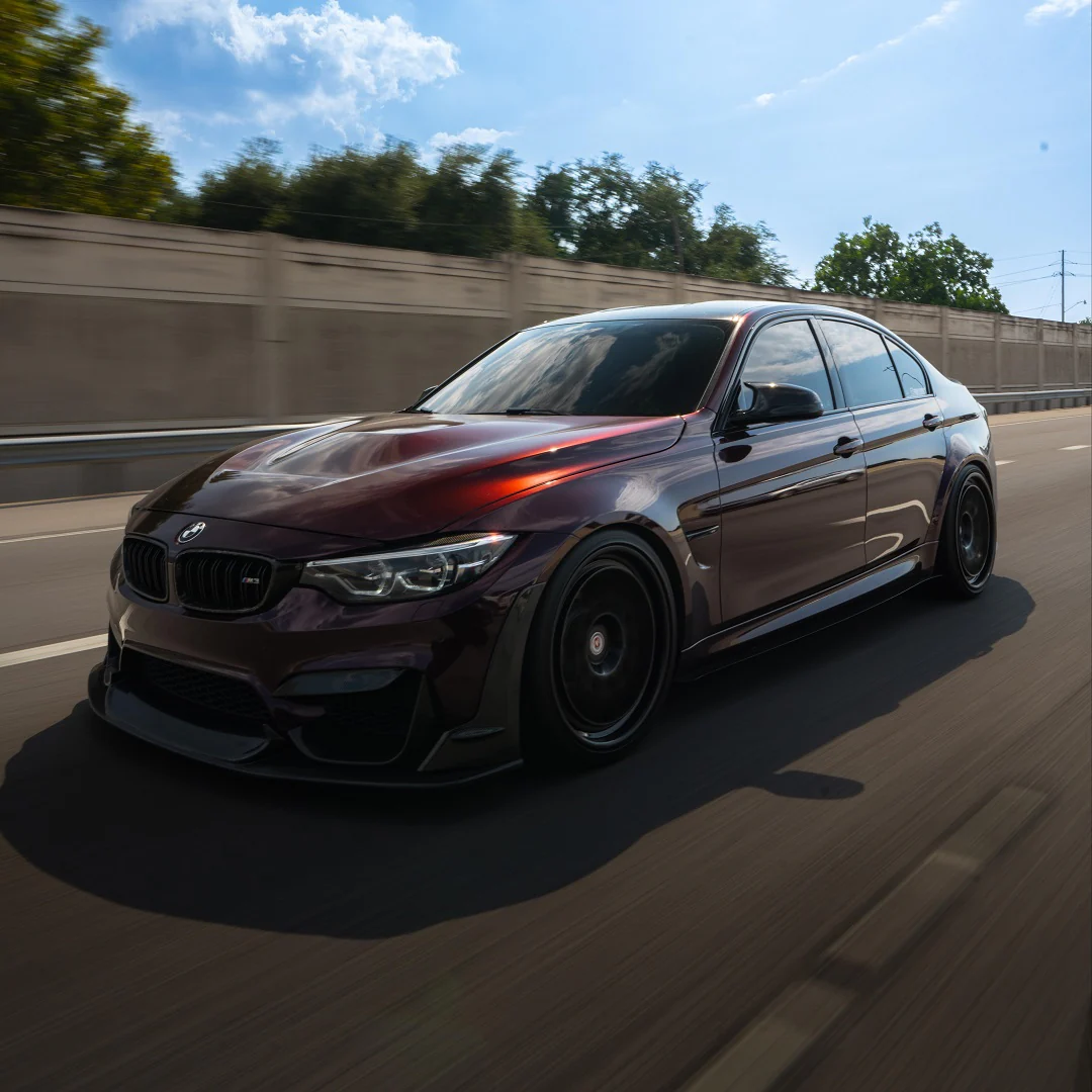 Glossy Metallic Plum Purple Vinyl Wrap - Image 7