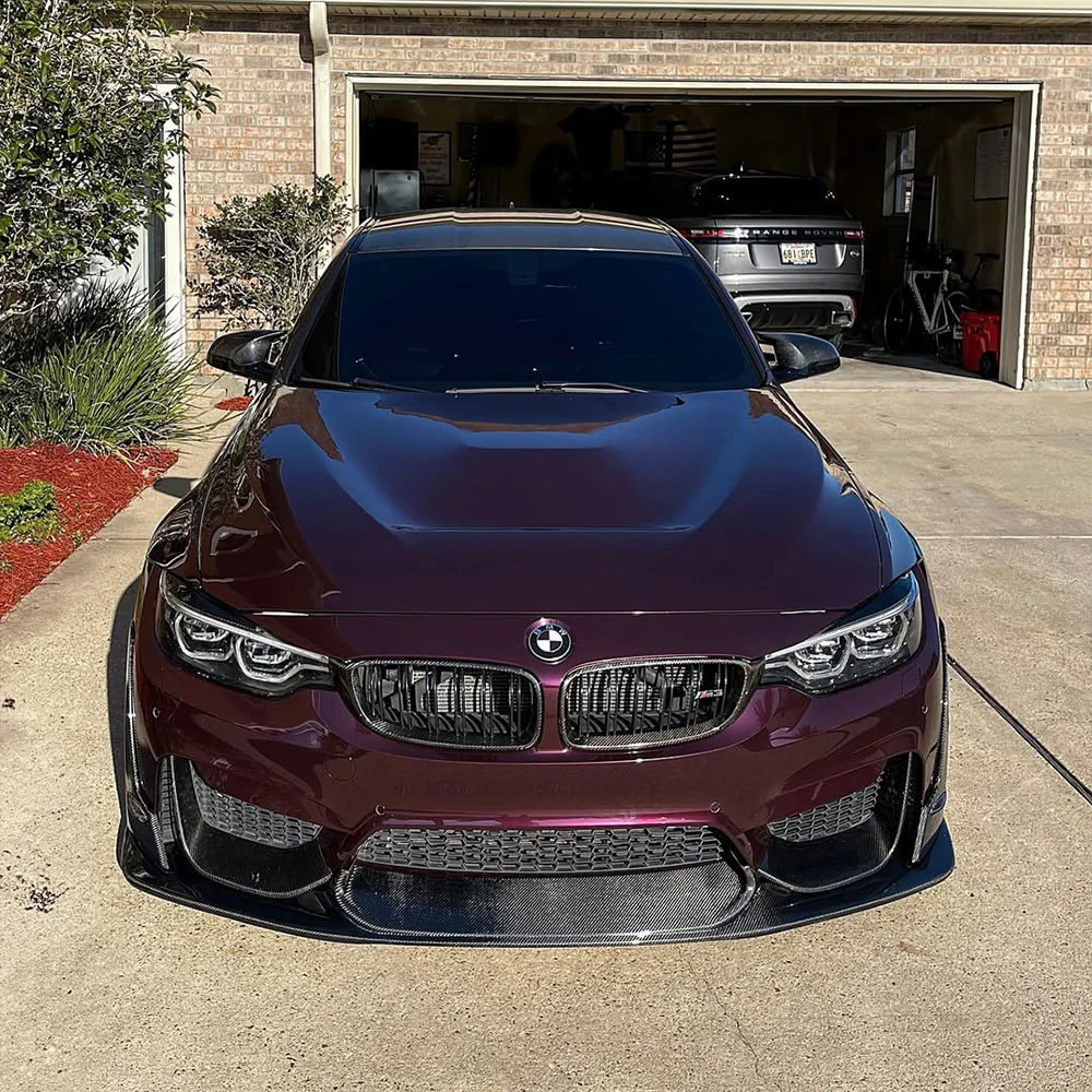 Glossy Metallic Plum Purple Vinyl Wrap - Image 9