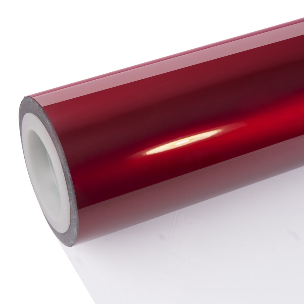 Glossy Metallic Raspberry Red Vinyl Wrap - Image 7