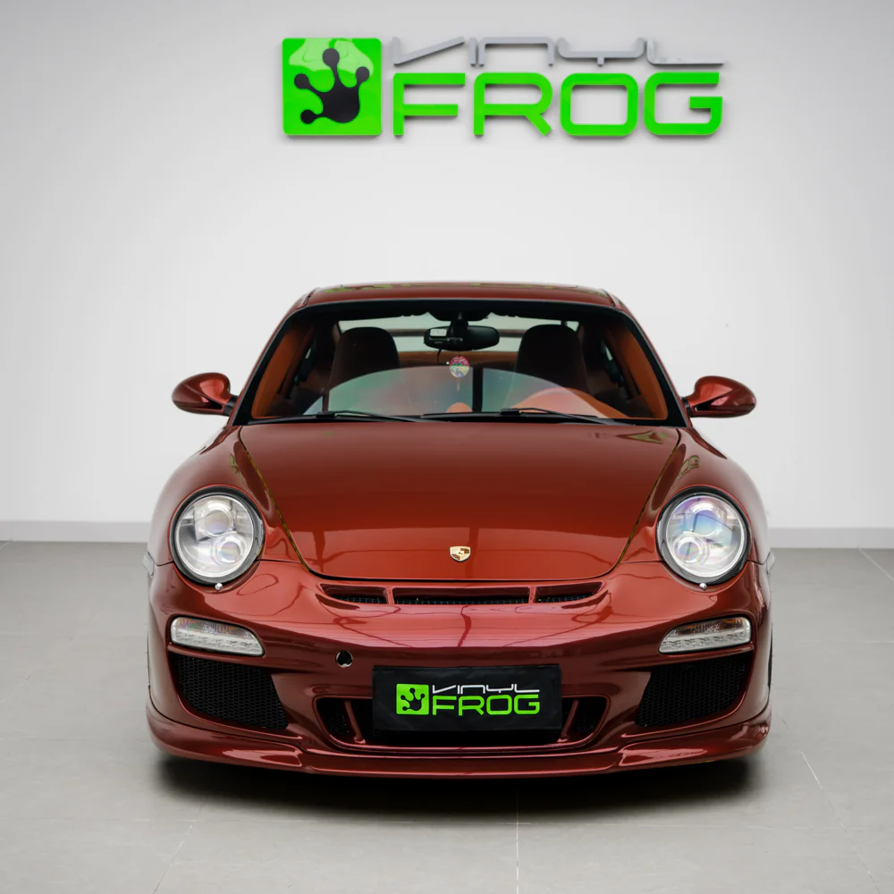 Glossy Metallic Cherry Red Vinyl Wrap - Image 4