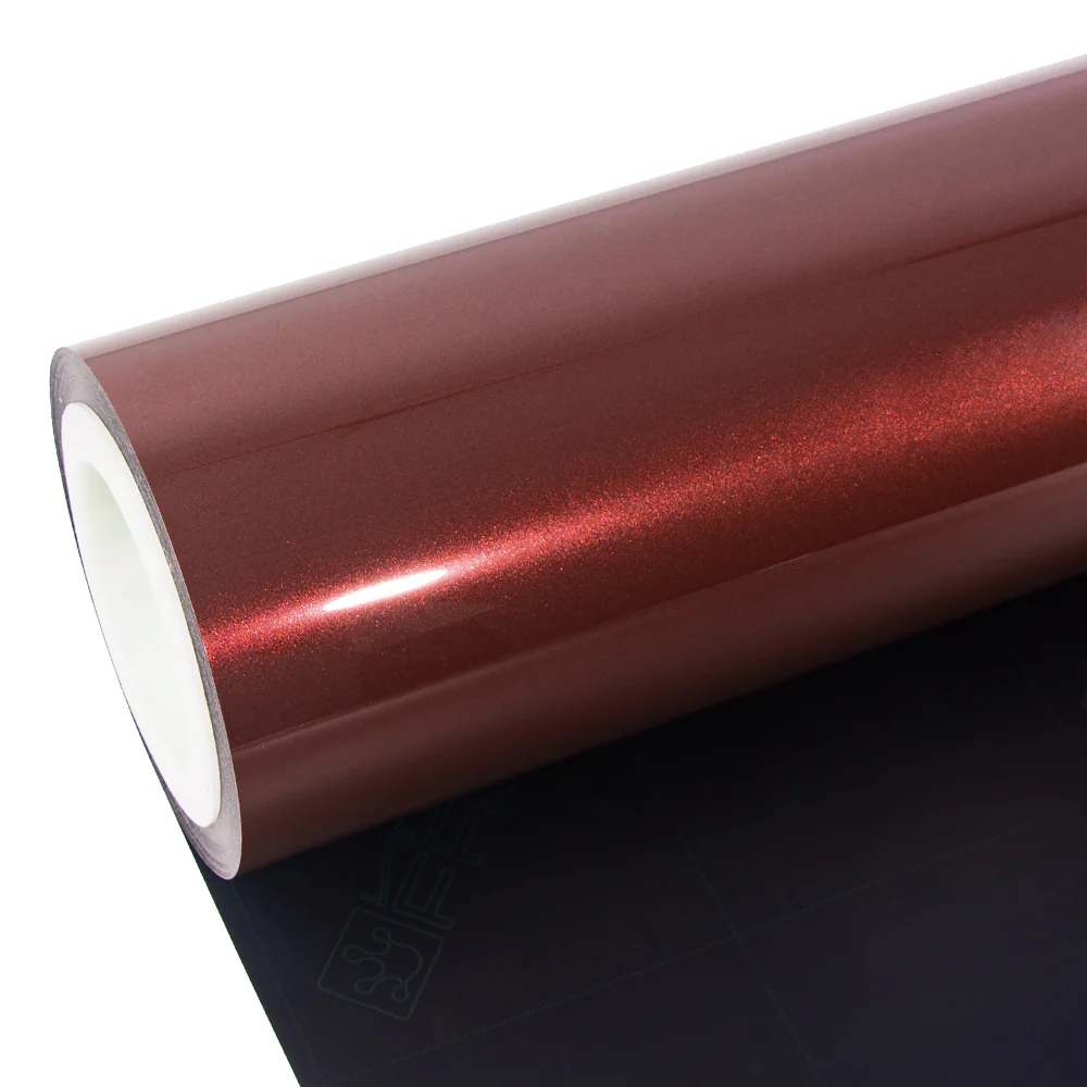 Glossy Metallic Cherry Red Vinyl Wrap - Image 9