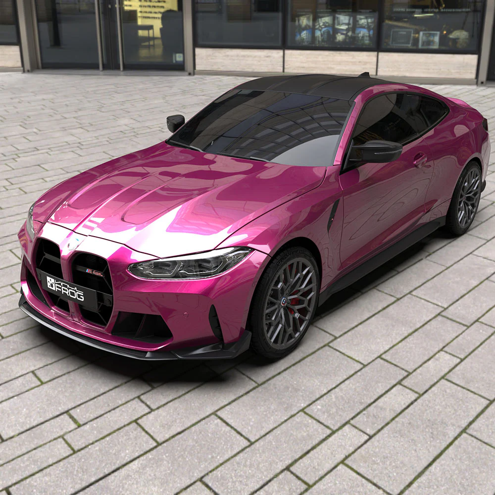 Glossy Metallic Rich Maroon Vinyl Wrap - Image 3
