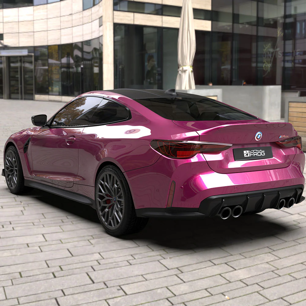 Glossy Metallic Rich Maroon Vinyl Wrap - Image 5
