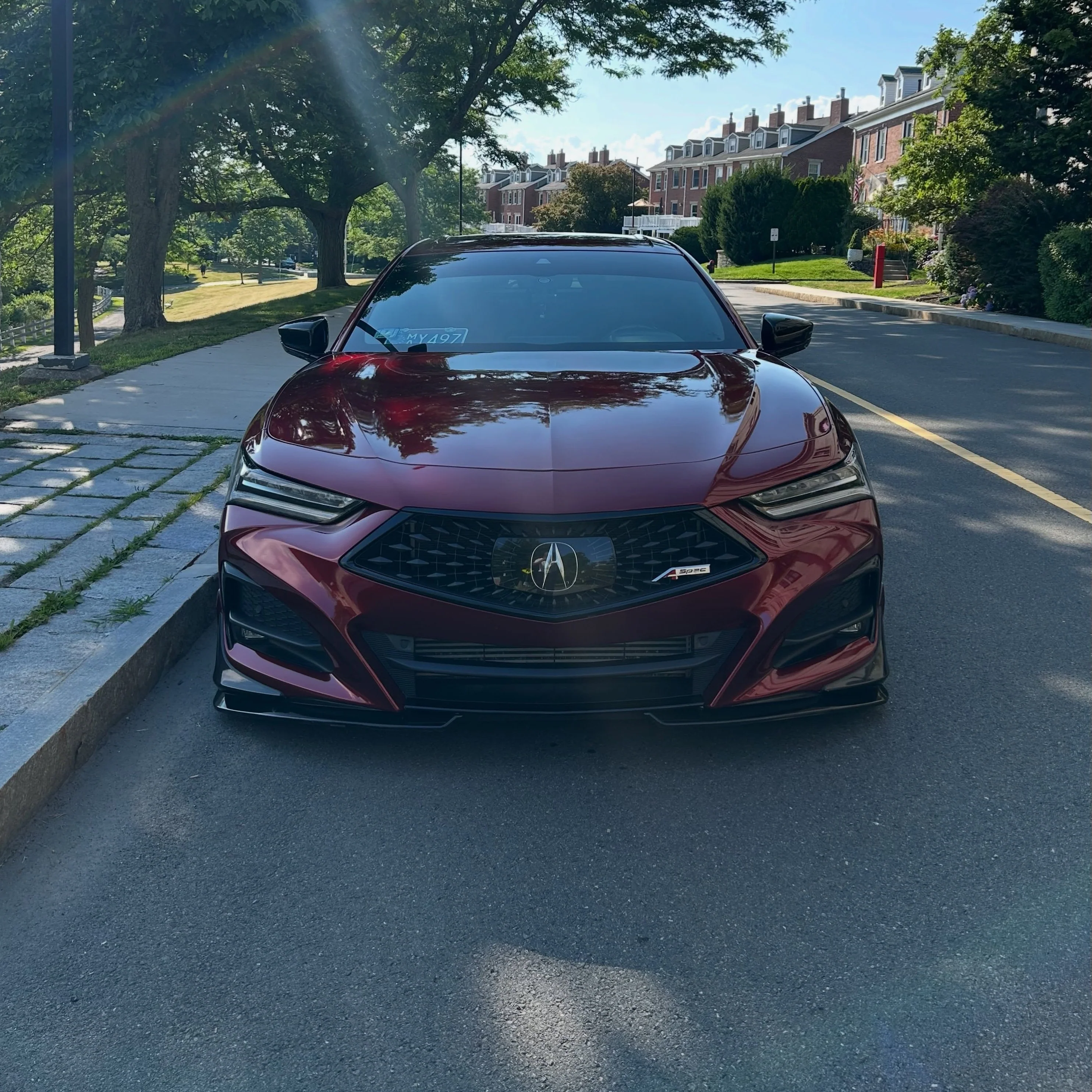 Glossy Metallic Rosewood Red Vinyl Wrap - Image 2