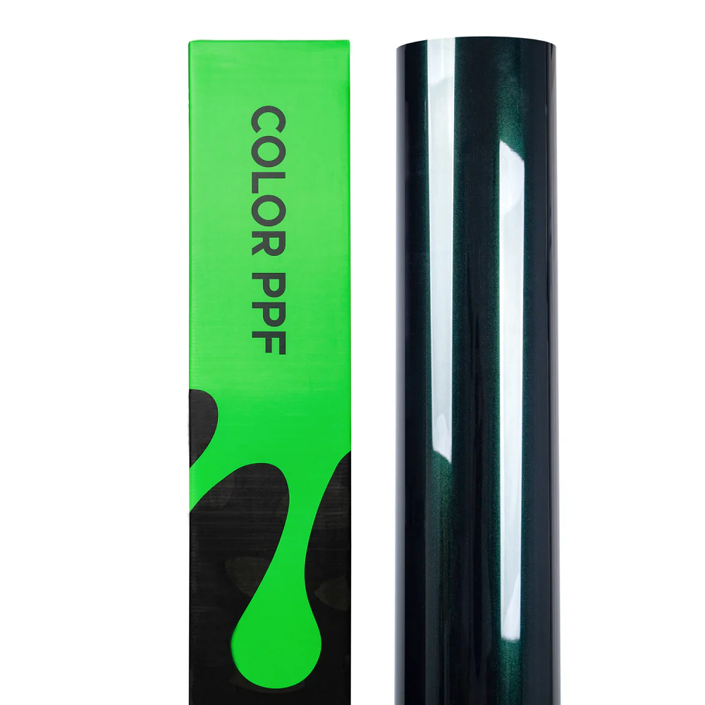 Glossy Metallic Royal Green Color PPF (Paint Protection Film) - Image 15