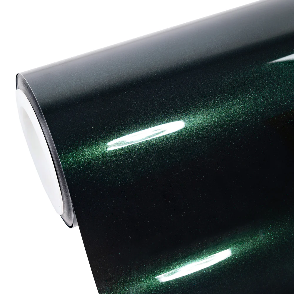 Glossy Metallic Royal Green Color PPF (Paint Protection Film) - Image 9