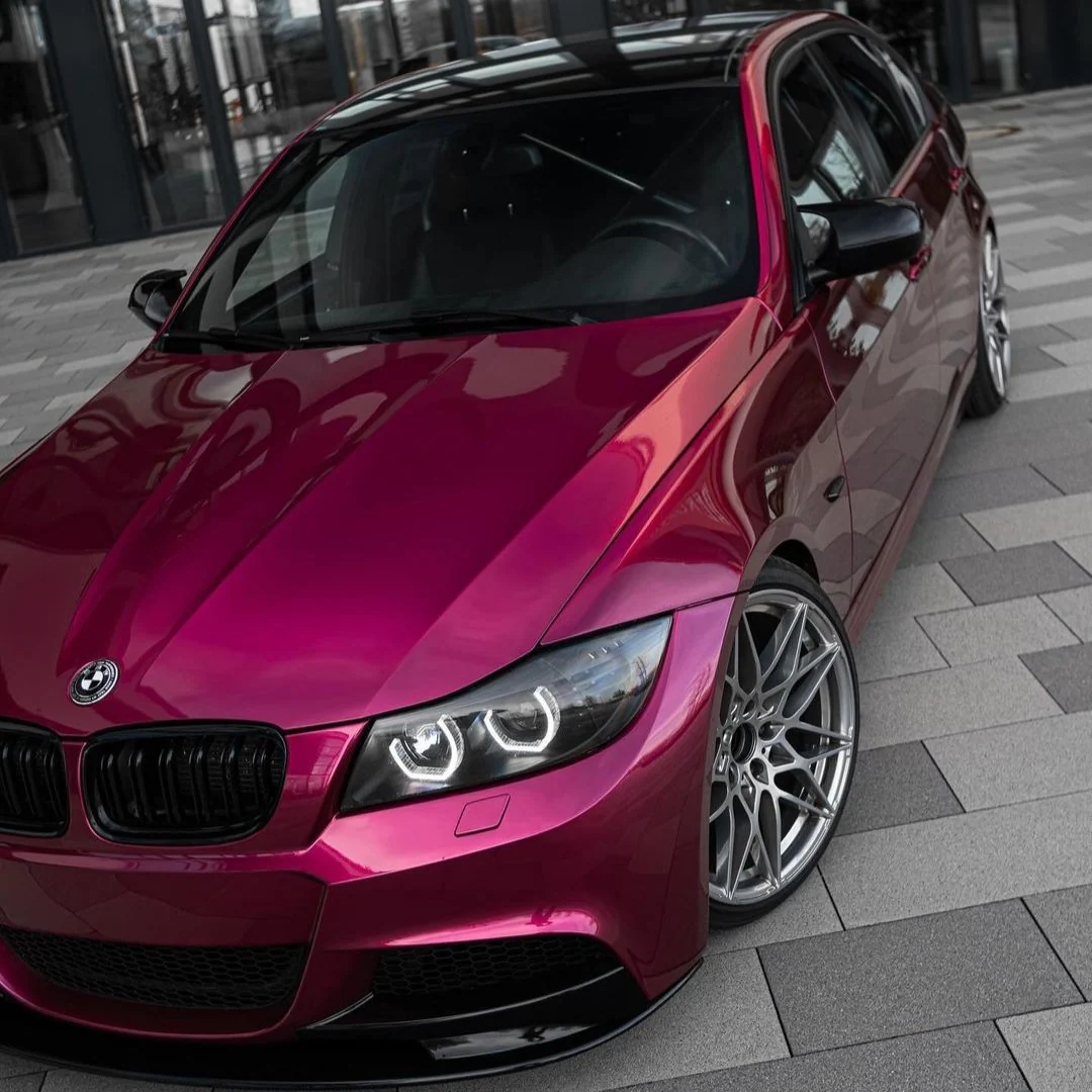 Glossy Metallic Rubellite Purple Vinyl Wrap - Image 10