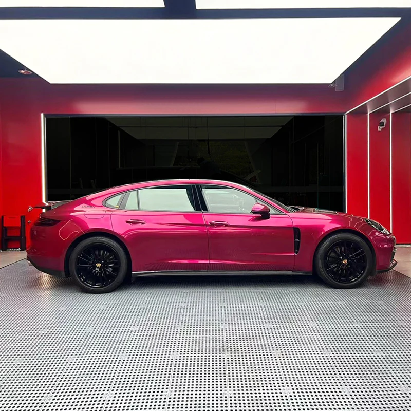 Glossy Metallic Rubellite Purple Vinyl Wrap - Image 11