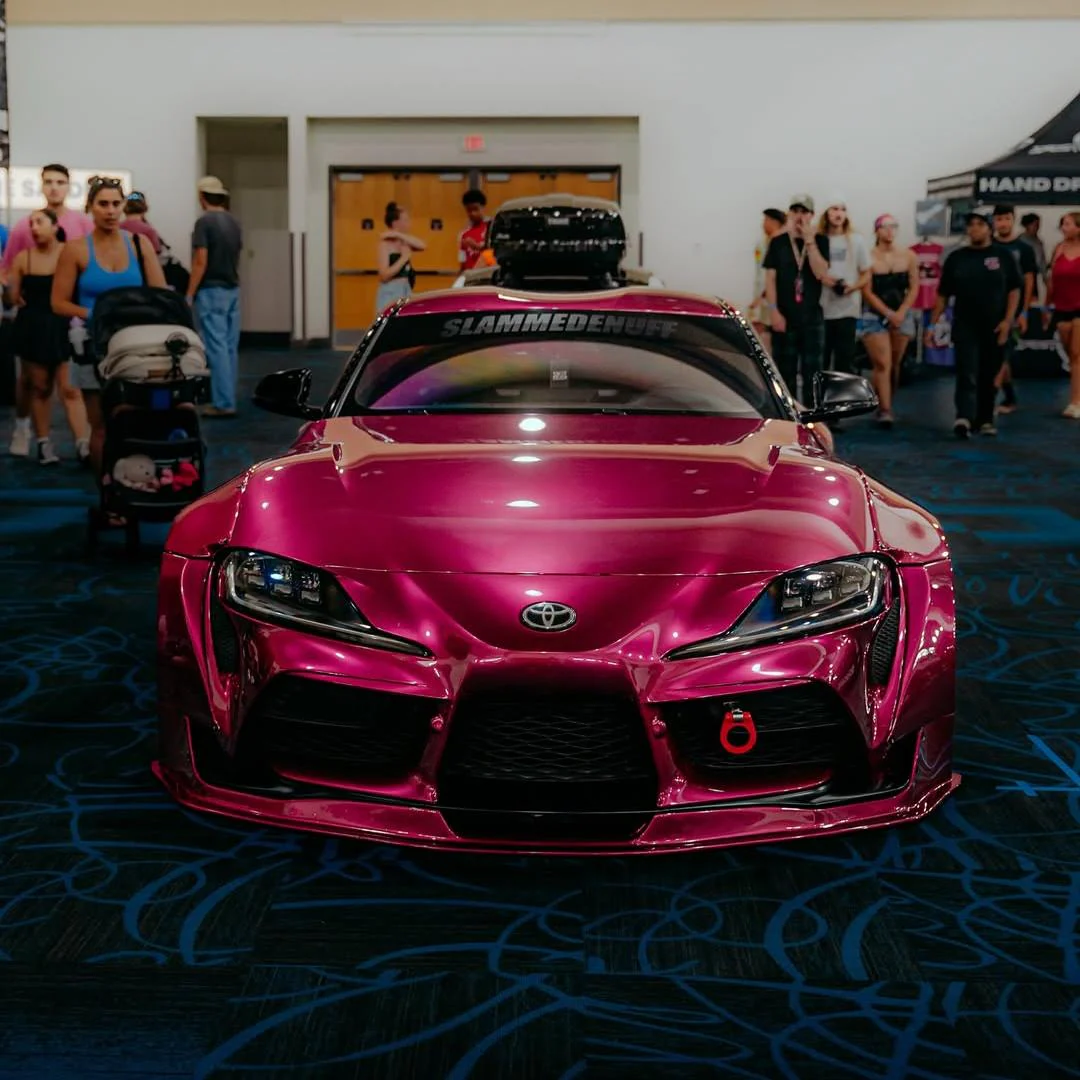 Glossy Metallic Rubellite Purple Vinyl Wrap - Image 2