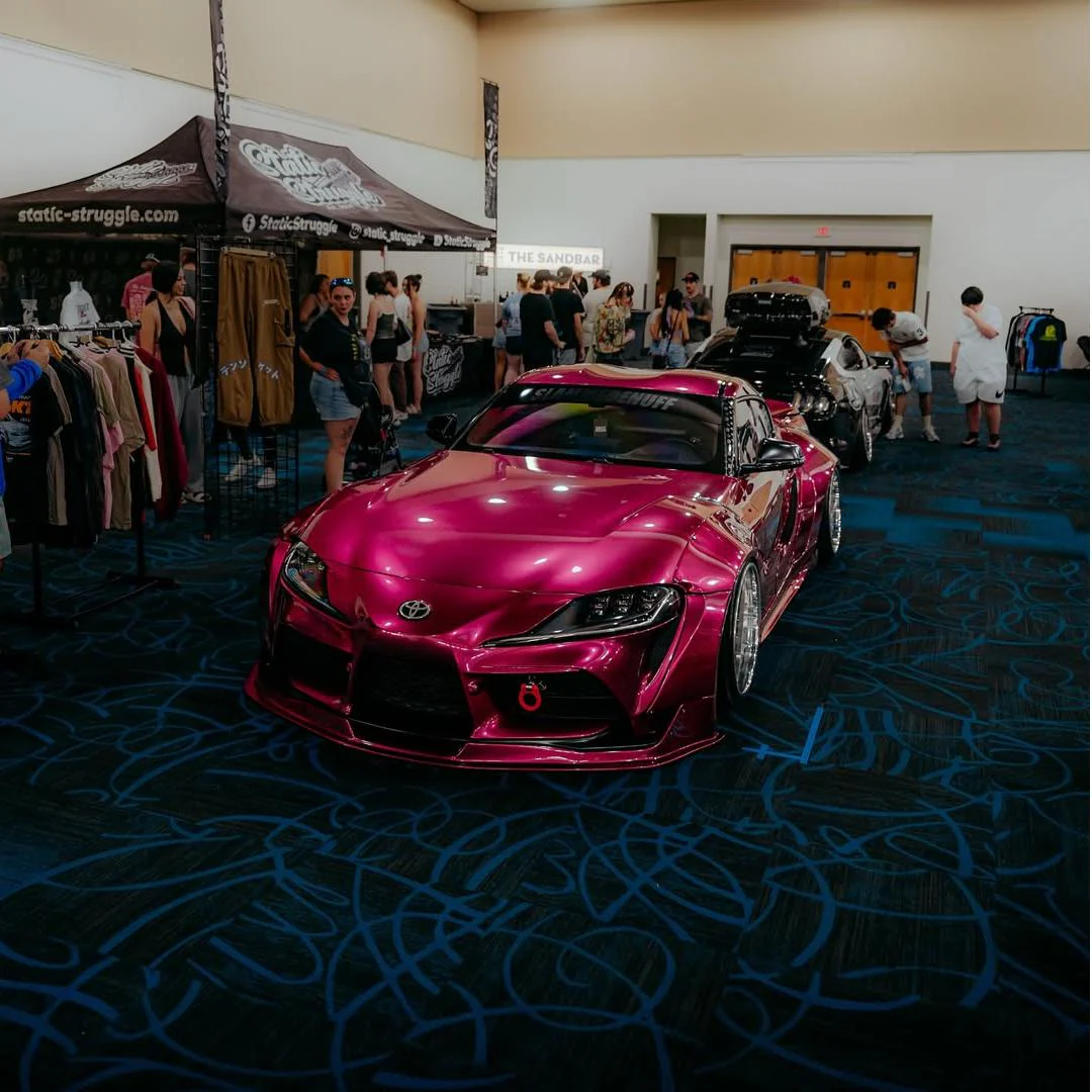 Glossy Metallic Rubellite Purple Vinyl Wrap - Image 3