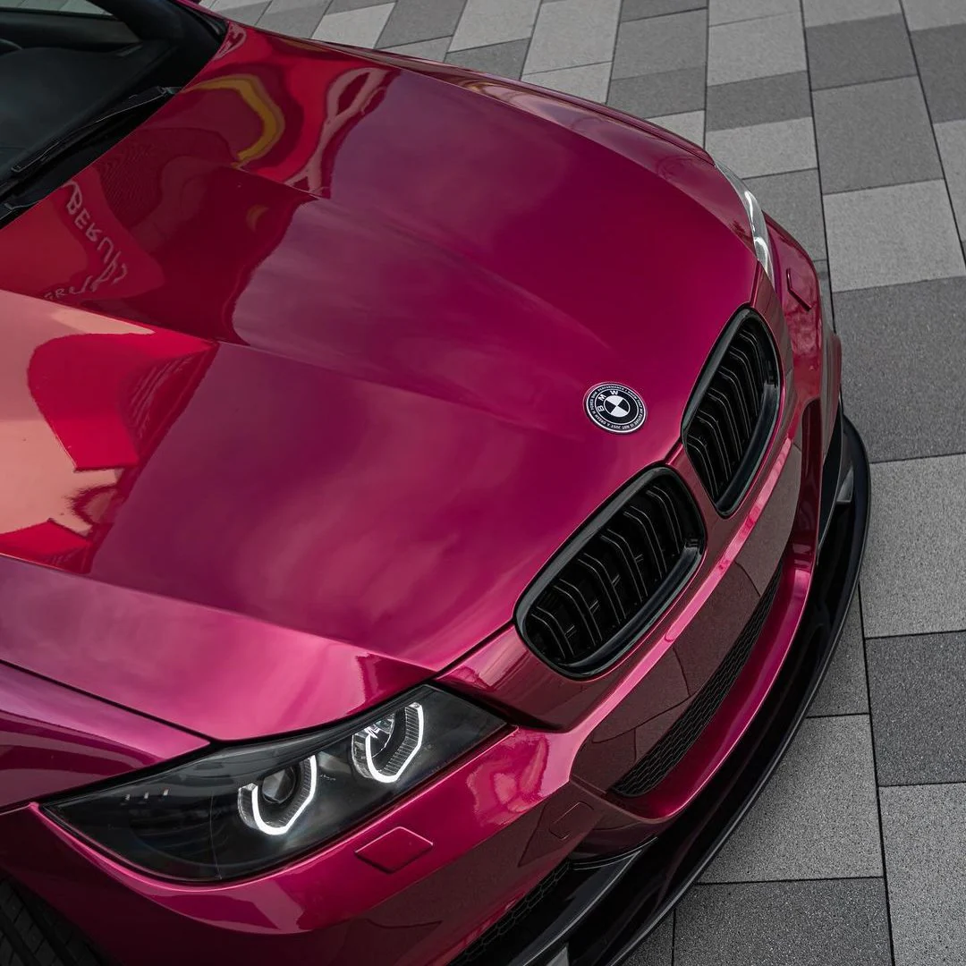 Glossy Metallic Rubellite Purple Vinyl Wrap - Image 9
