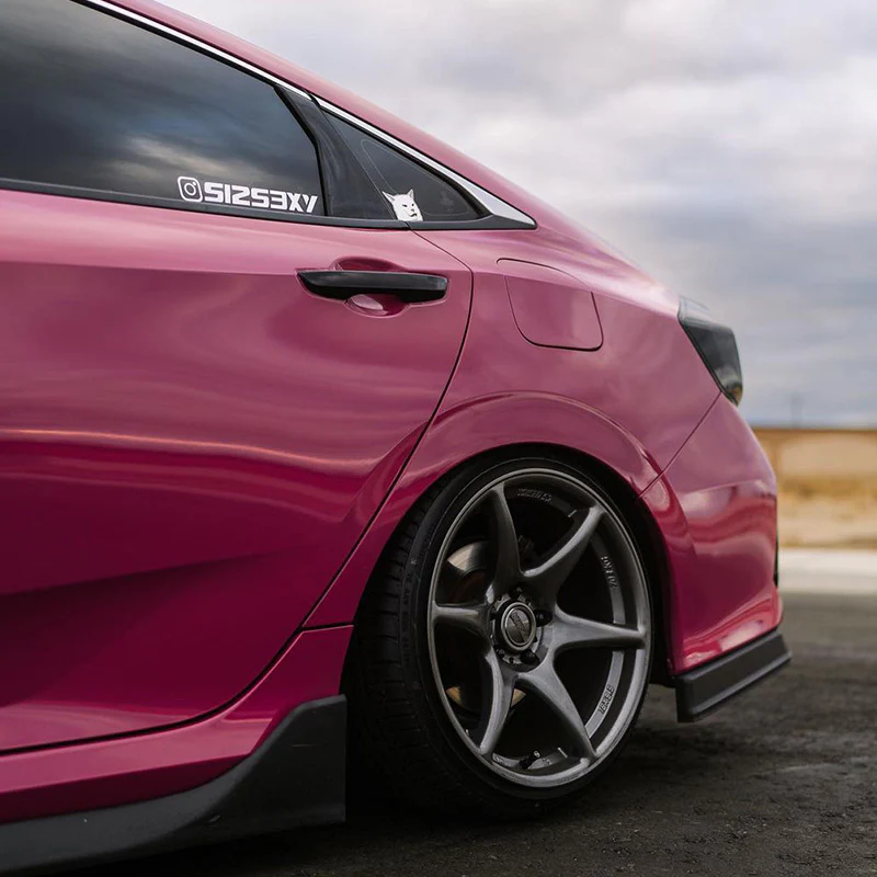 High Glossy Ruby Star Vinyl Wrap - Image 4