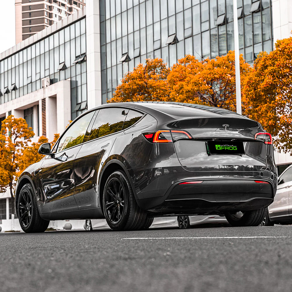 Glossy Metallic Silver Gray Vinyl Wrap - Image 6