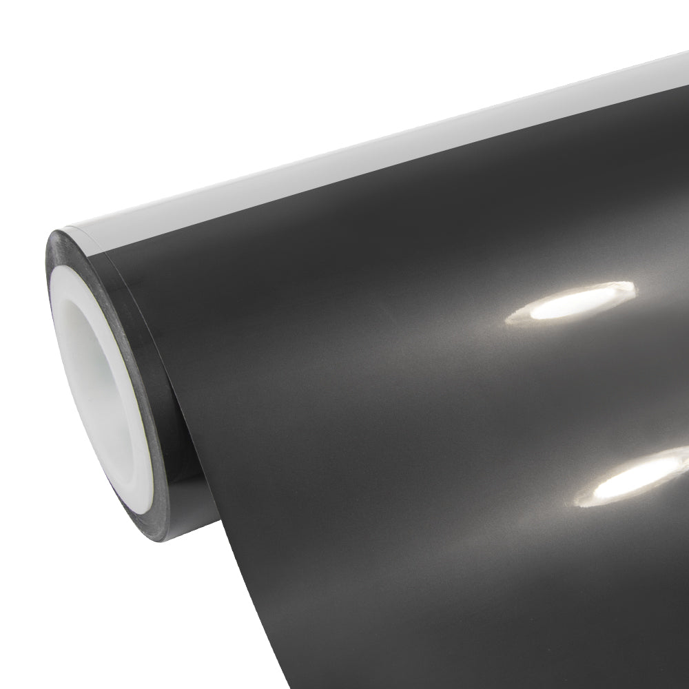 Glossy Metallic Silver Gray Vinyl Wrap - Image 8