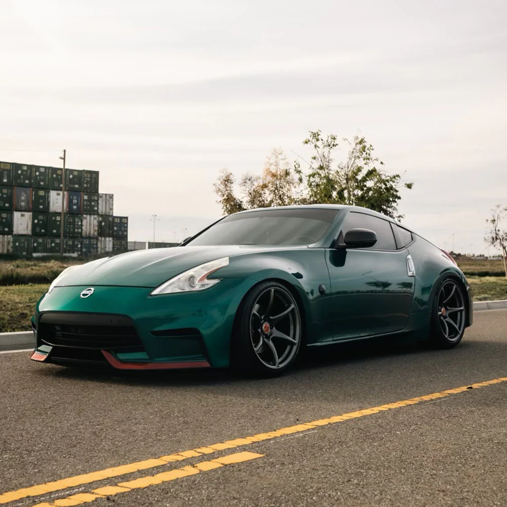 Glossy Metallic Spanish Viridian Vinyl Wrap - Image 4