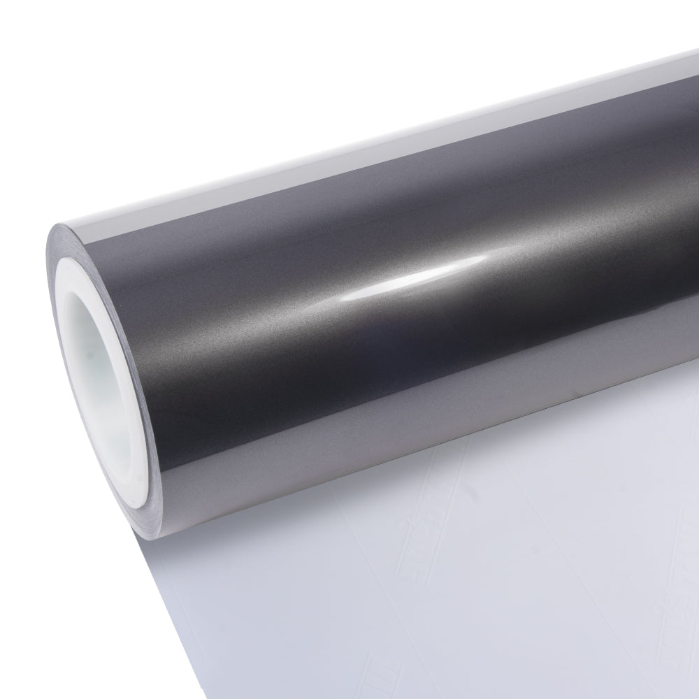 Glossy Metallic Stone Gray Vinyl Wrap - Image 6