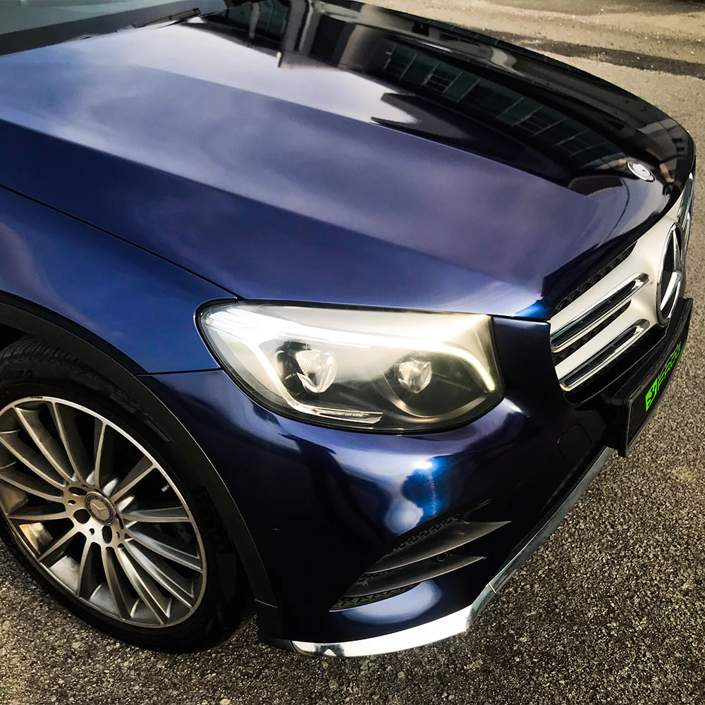 Glossy Metallic Tanzanite Blue Vinyl Wrap - Image 3