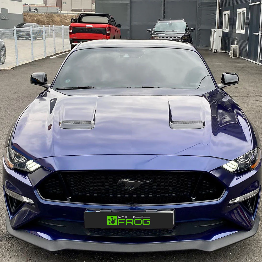 Glossy Metallic Tanzanite Blue Vinyl Wrap - Image 4
