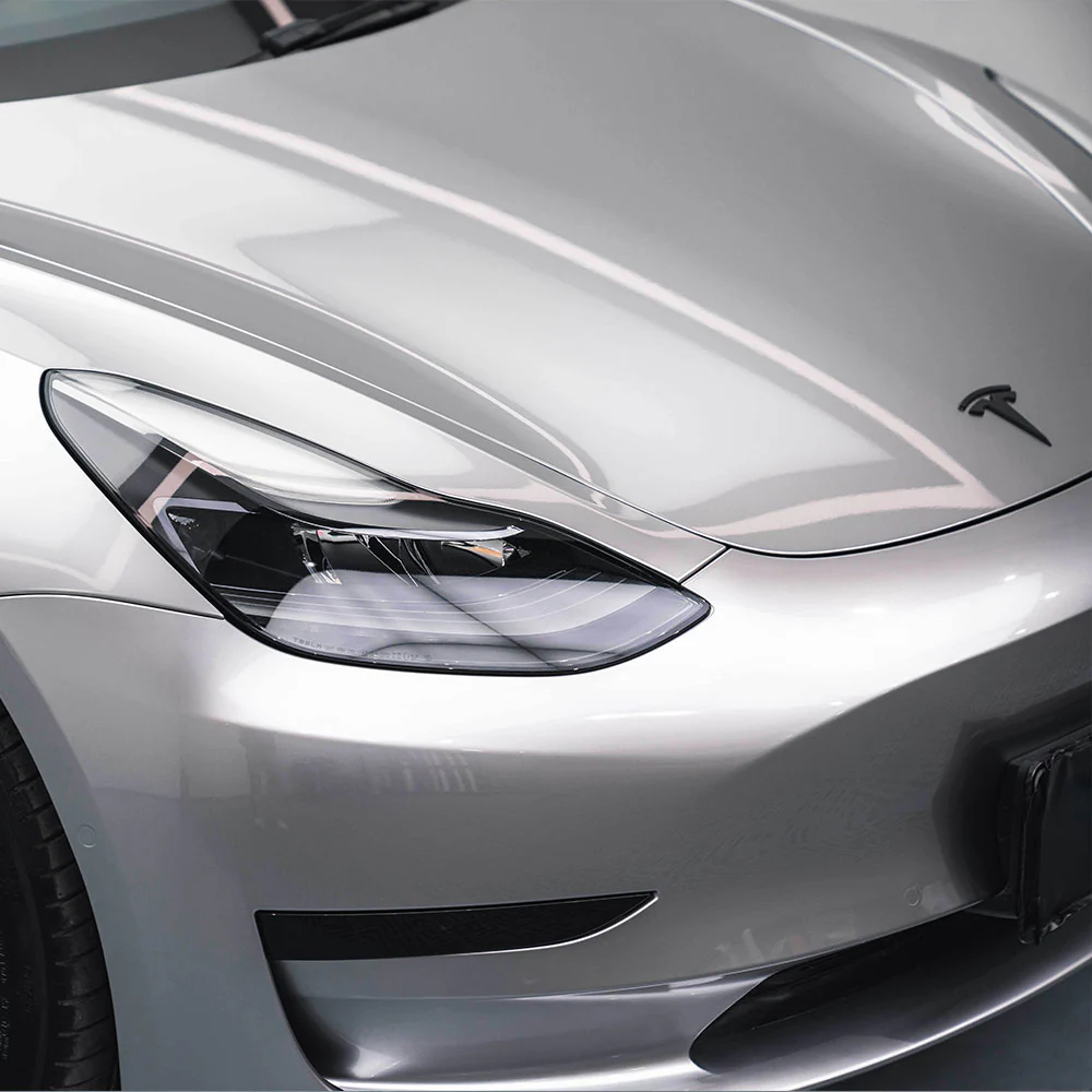 Glossy Metallic Unicorn Silver Vinyl Wrap - Image 4