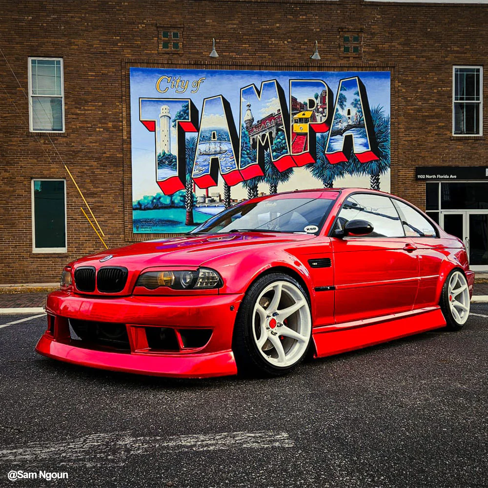 Glossy Metallic Vampire Red Vinyl Wrap - Image 2