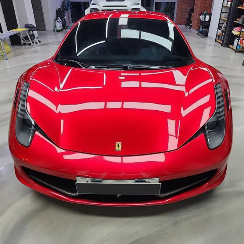 Glossy Metallic Vampire Red Vinyl Wrap - Image 6