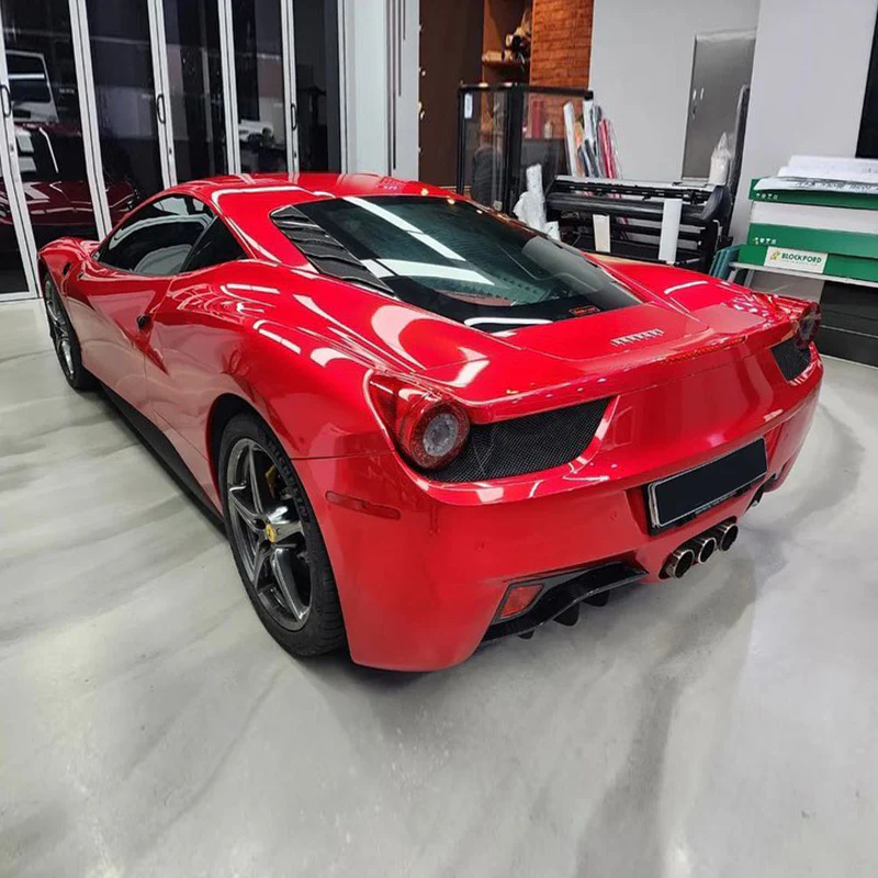 Glossy Metallic Vampire Red Vinyl Wrap - Image 8