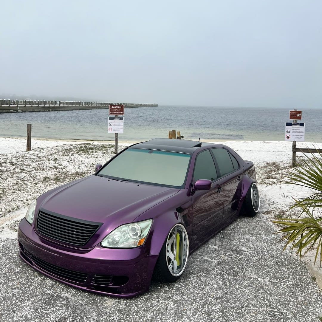 Glossy Metallic Victoria Violet Vinyl Wrap - Image 2