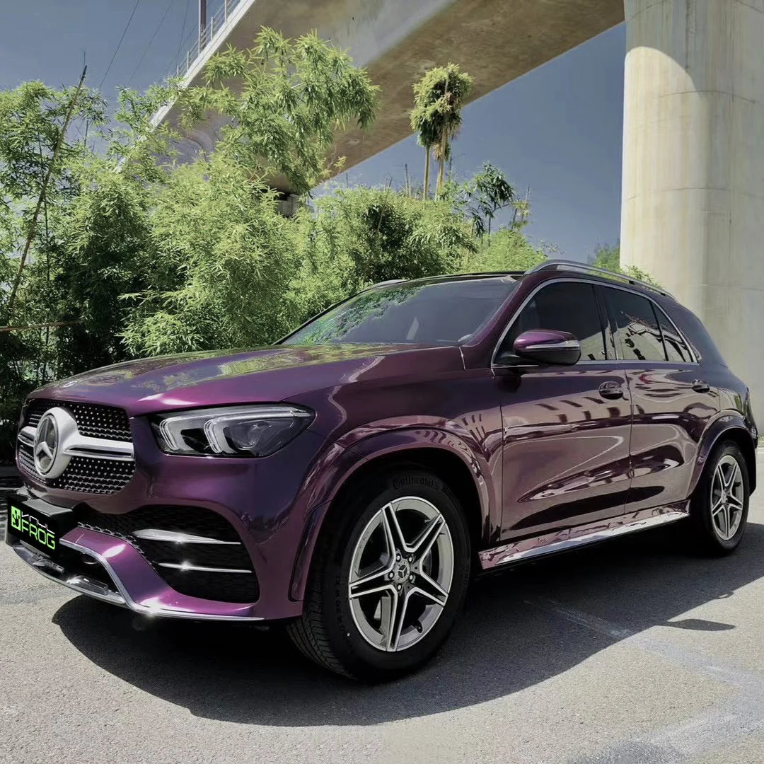 Glossy Metallic Victoria Violet Vinyl Wrap - Image 3