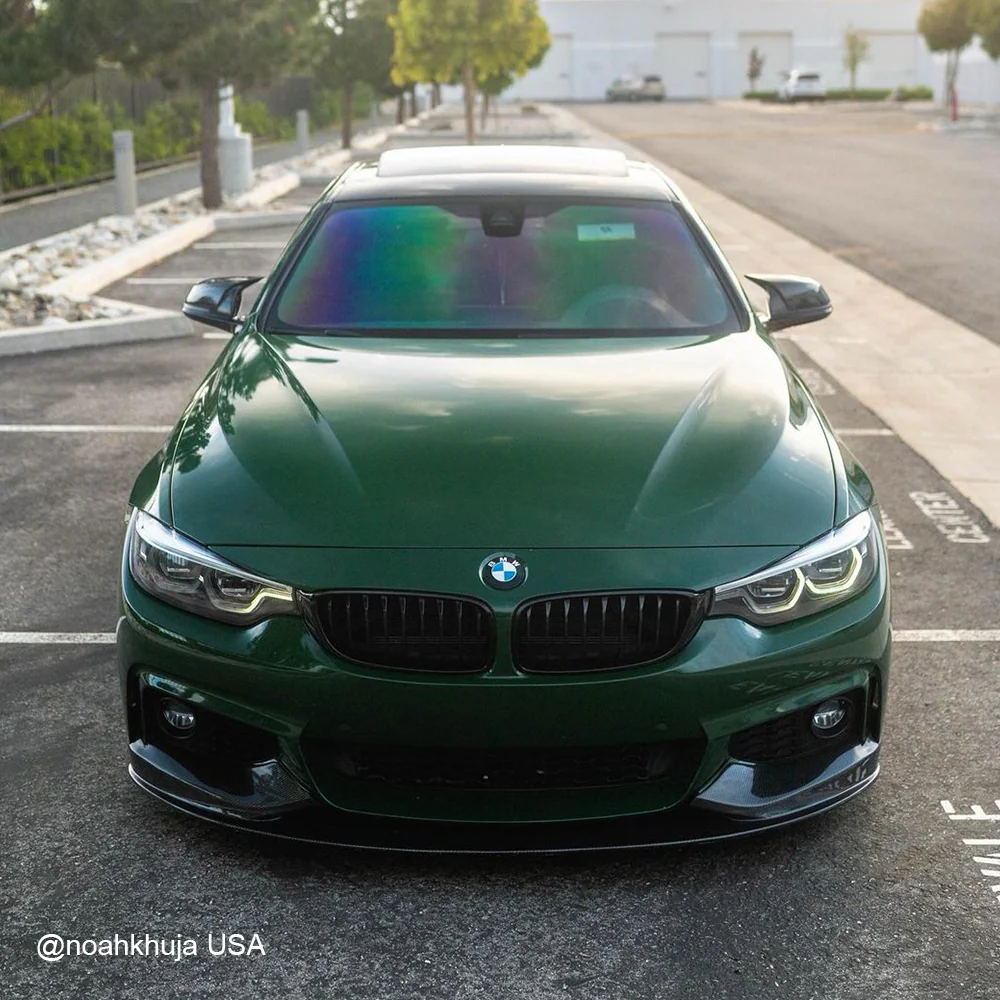 High Glossy Vintage Racing Green Vinyl Wrap - Image 3