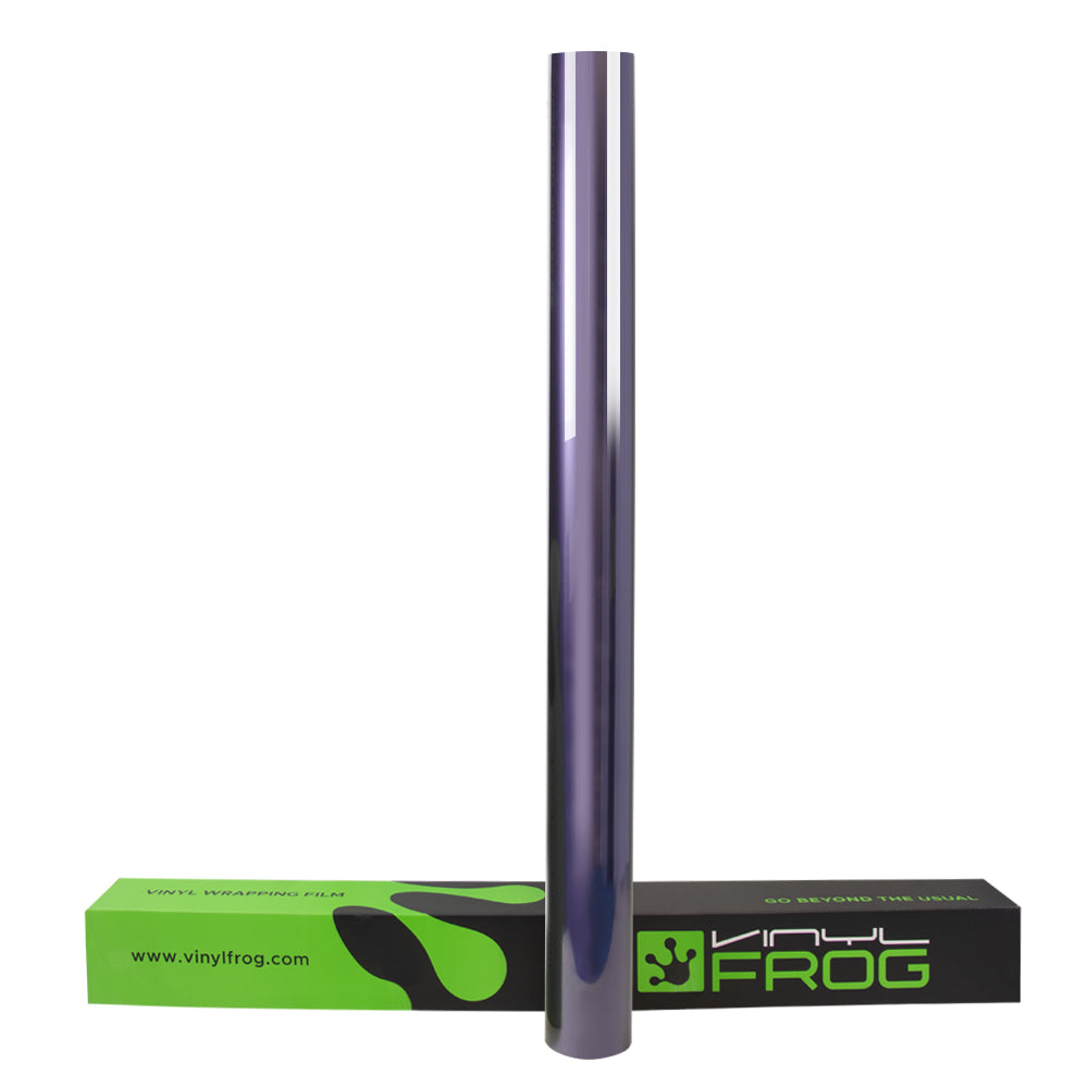 Glossy Metallic Violet Gray Vinyl Wrap - Image 10