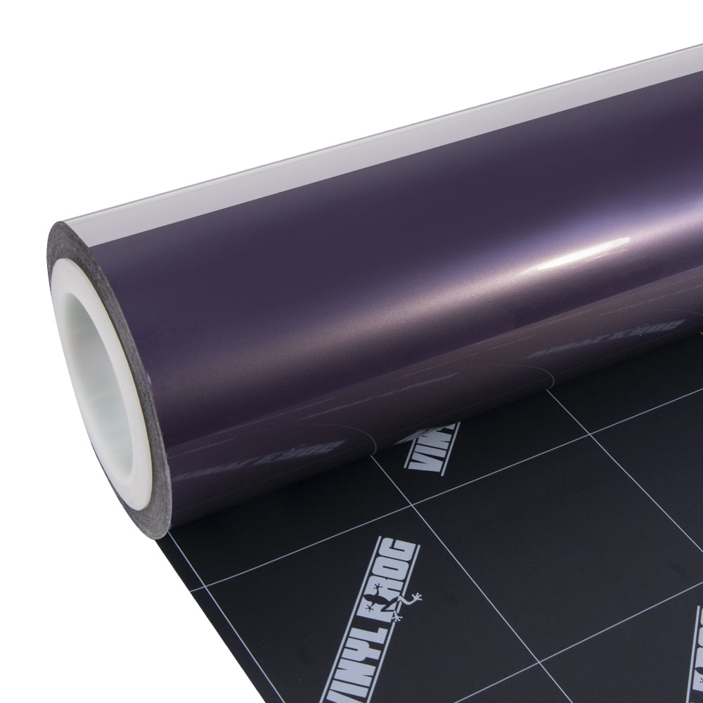 Glossy Metallic Violet Gray Vinyl Wrap - Image 7