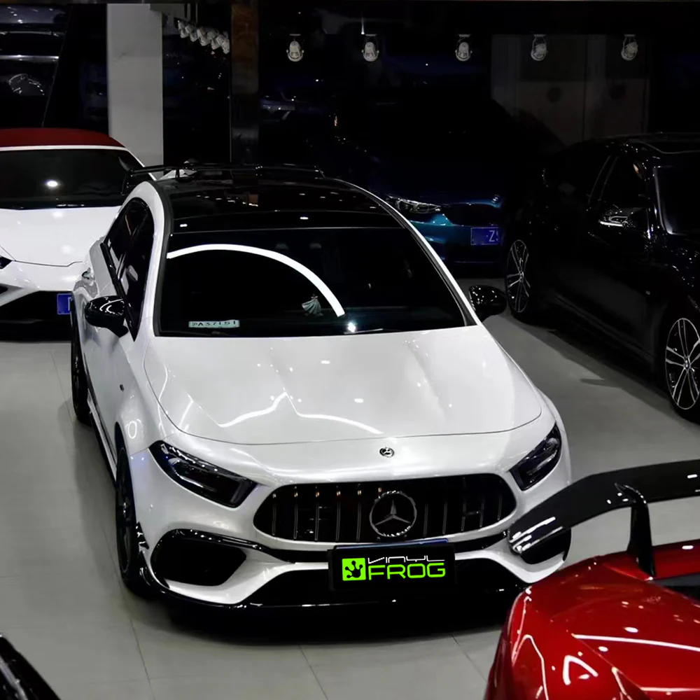 Glossy Pearl White Vinyl Wrap - Image 2
