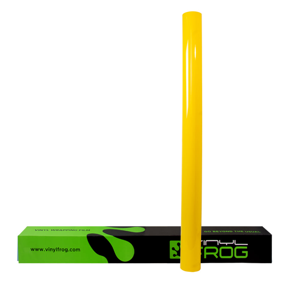 High Glossy Racing Yellow Vinyl Wrap - Image 11