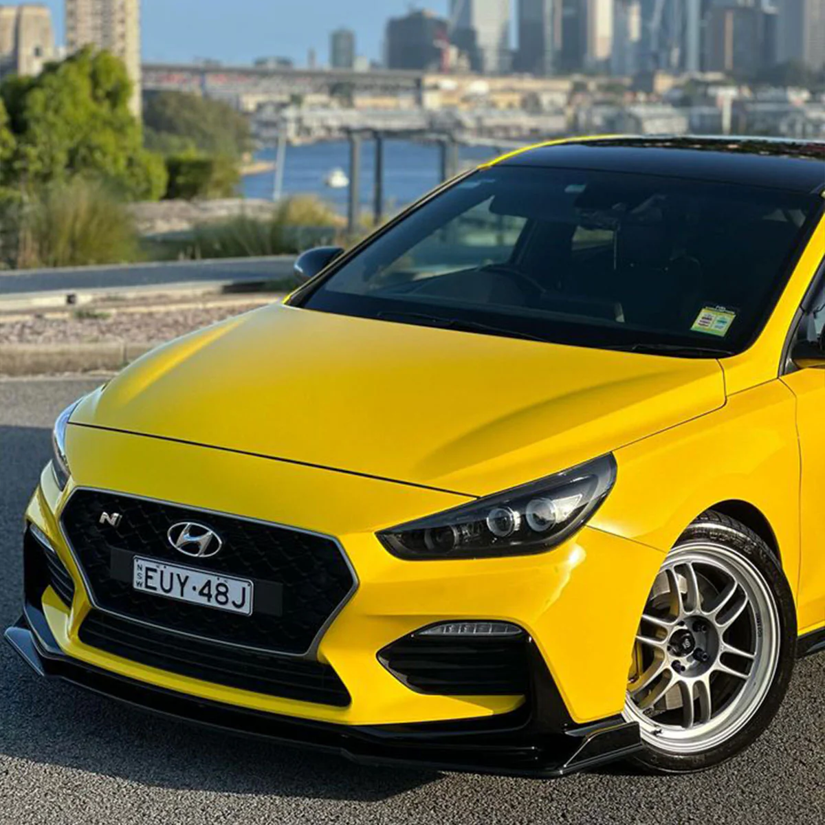 High Glossy Racing Yellow Vinyl Wrap - Image 3