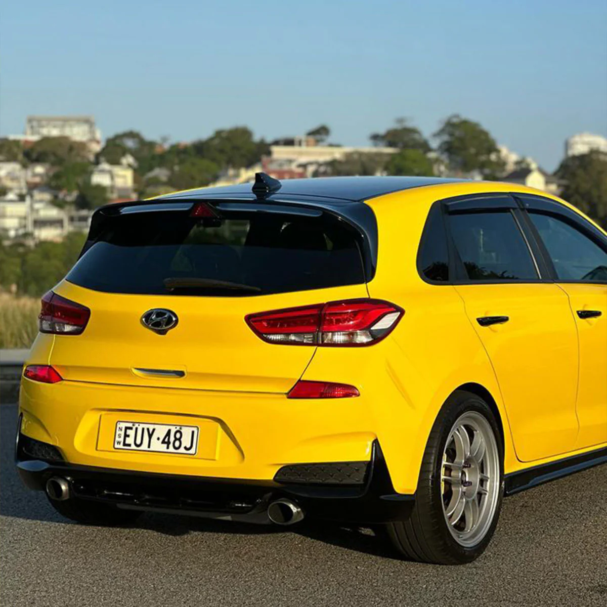 High Glossy Racing Yellow Vinyl Wrap - Image 4