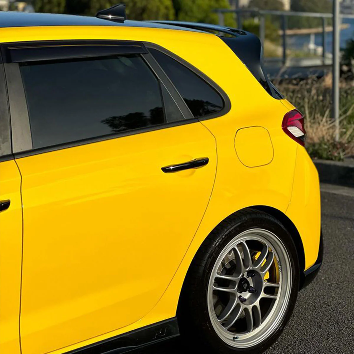 High Glossy Racing Yellow Vinyl Wrap - Image 5