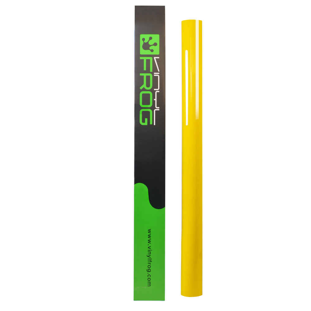 High Glossy Racing Yellow Vinyl Wrap - Image 9