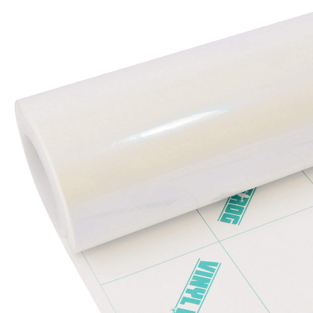 Glossy White Blue Vinyl Wrap - Image 6