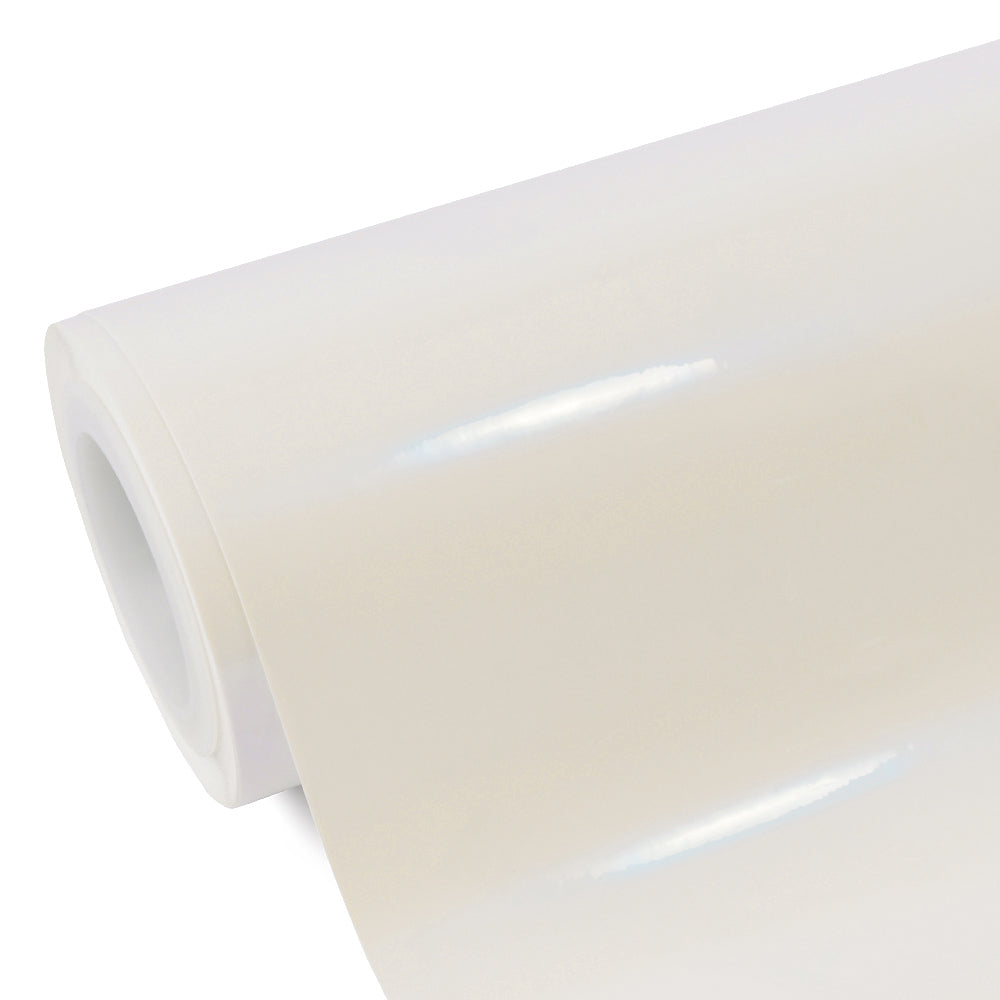 Glossy White Blue Vinyl Wrap - Image 7