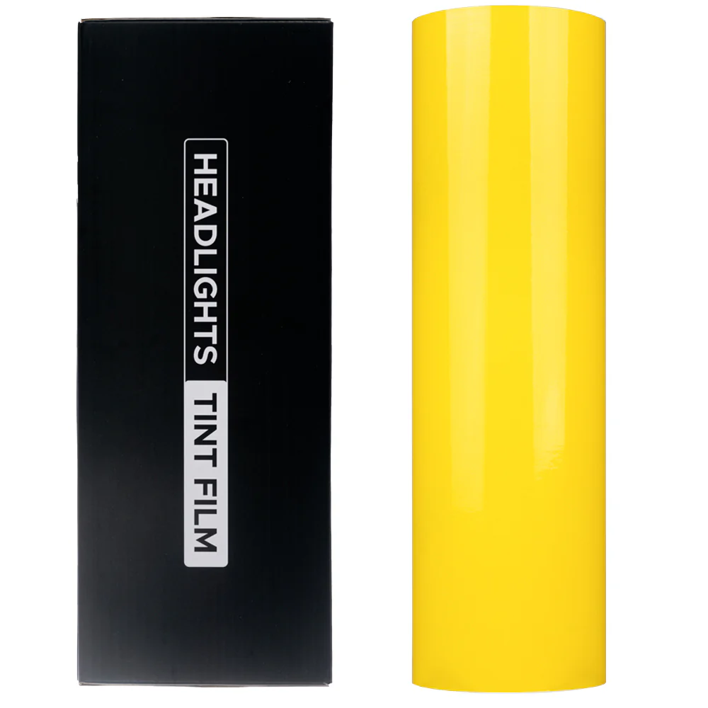 Golden Yellow Headlight Film with Air Channel Paper Liner - Image 19