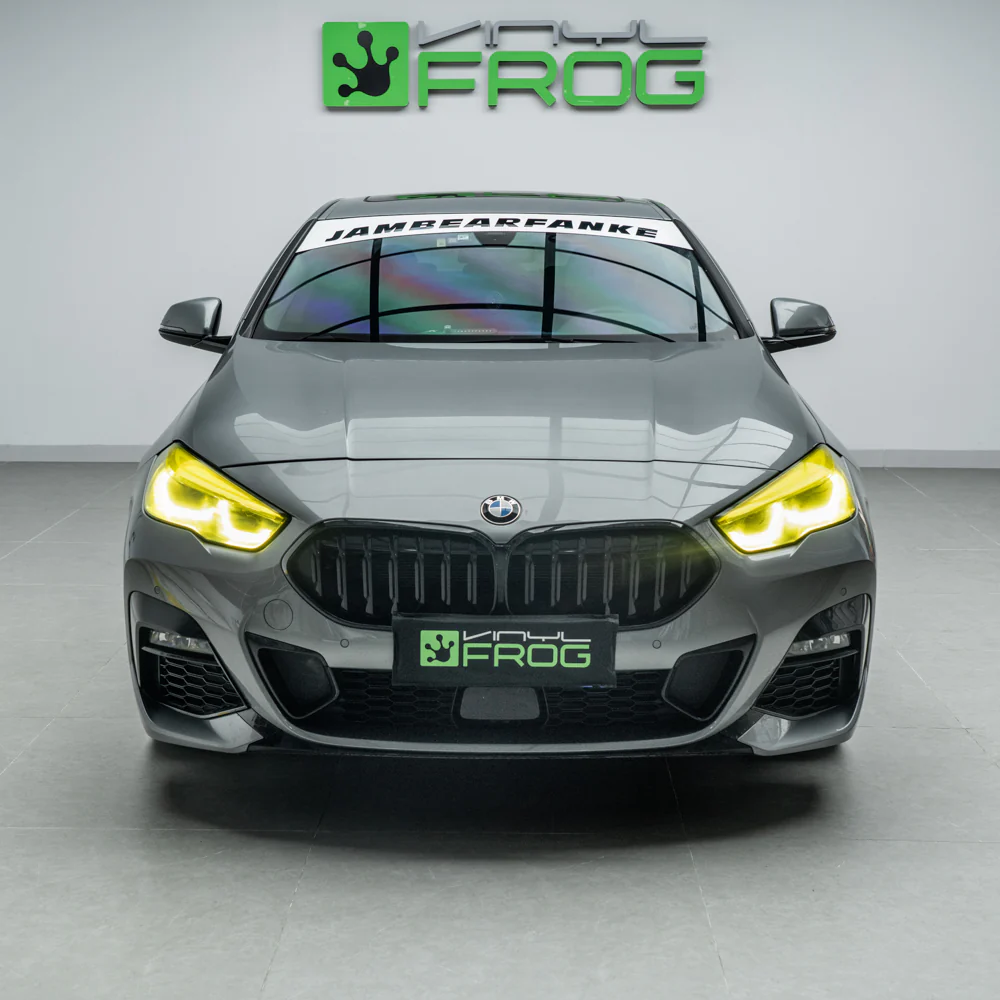 Golden Yellow Headlight Film with Air Channel Paper Liner - Image 2