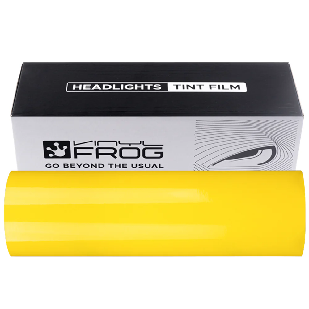 Golden Yellow Headlight Film with Air Channel Paper Liner - Image 23