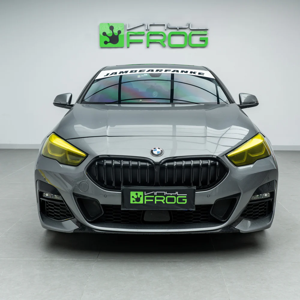 Golden Yellow Headlight Film with Air Channel Paper Liner - Image 3