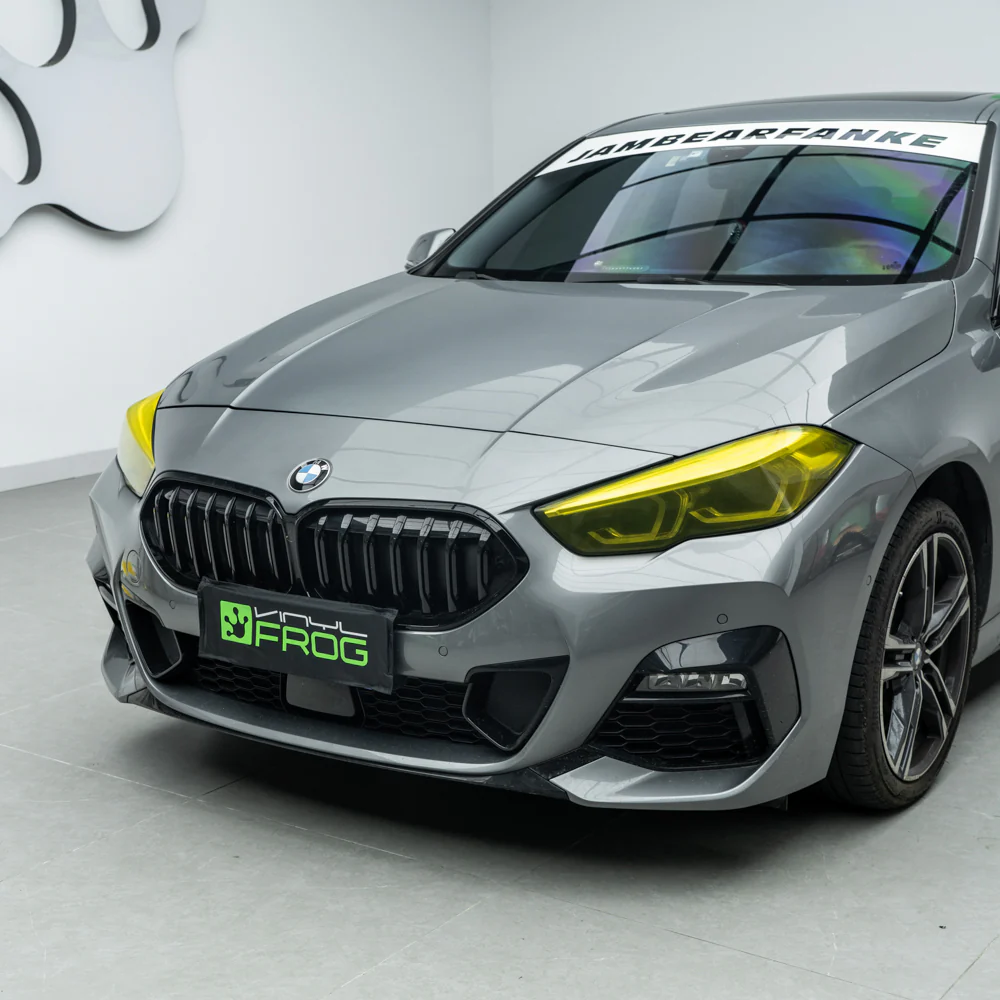 Golden Yellow Headlight Film with Air Channel Paper Liner - Image 4